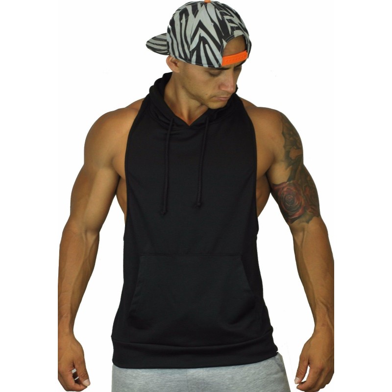 Gym Fitness Stringer Hoodies #025